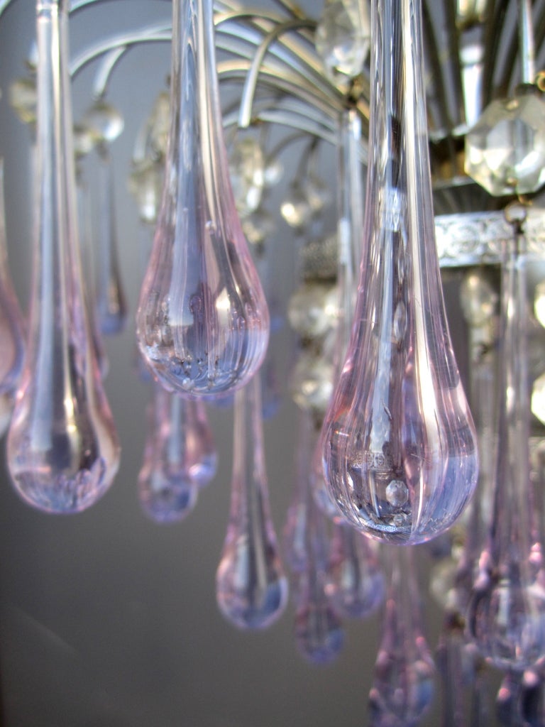 Italian Crystal Teardrop Chandelier 2