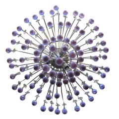 Italian Crystal Teardrop Chandelier
