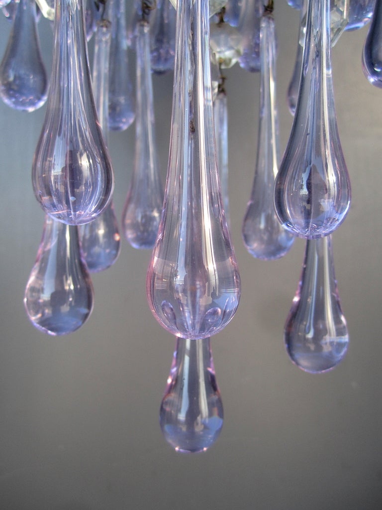 Italian Crystal Teardrop Chandelier 3