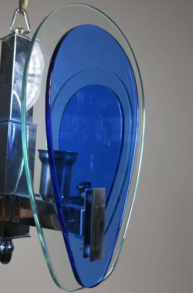 Ciondolo bicolore in stile Fontana Arte, C.C. anni '70