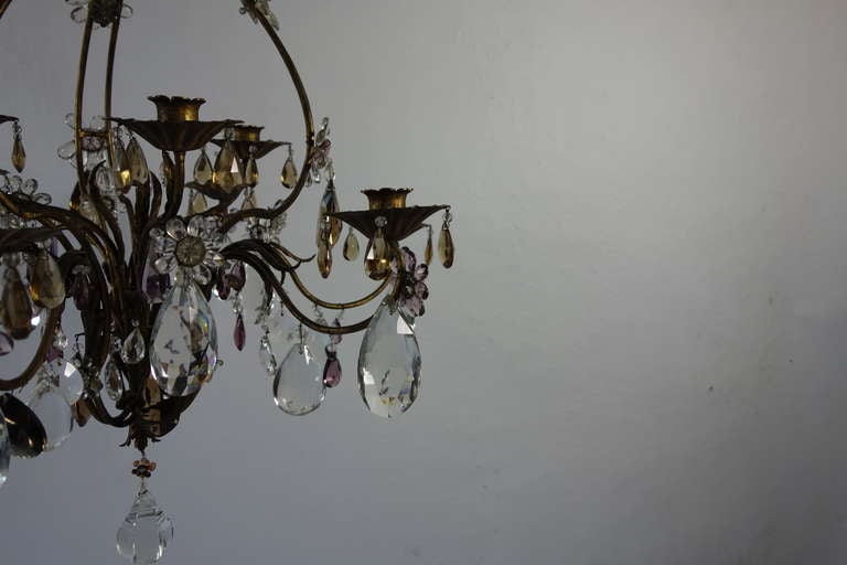 Romantic French Gilded Chandelier for Candles For Sale 4