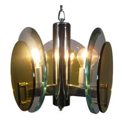 Fontana Arte Style Italian Pendant, circa 1970s Fontana Arte Style Italian Pendant, circa 1970s