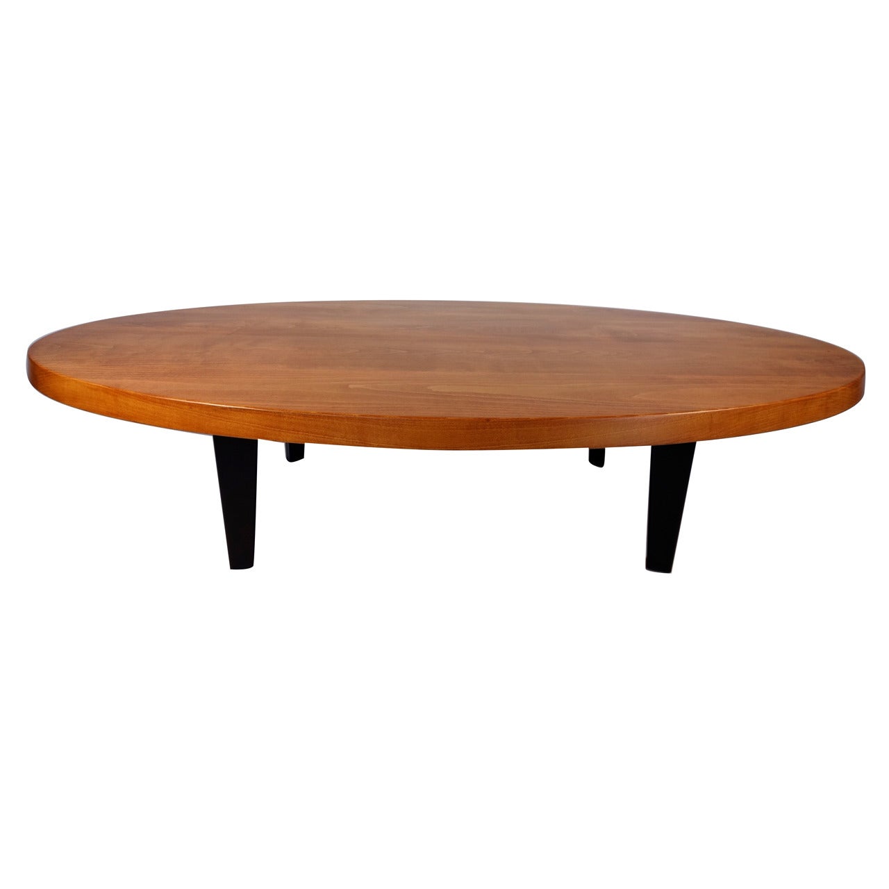 Prouve Oval Cocktail Table, Reedition c. 1990