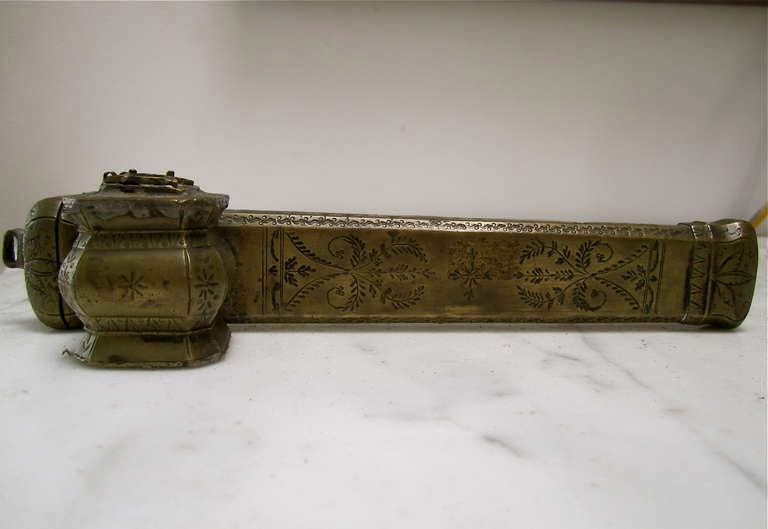 19th Century Armenian Pen Holder with Ink Well