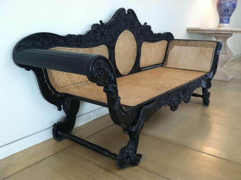 This is a phenomenally carved ebony bench with amazing detail in the legs especially. Solid ebony and from a noted Northern California wine country estate.

*We ship internationally* 