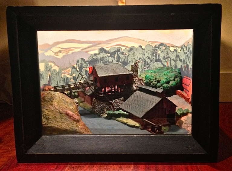 American Rare WPA Era Diorama