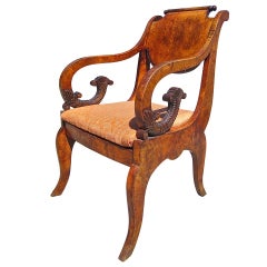 Karelian Birch Russian Side Chair