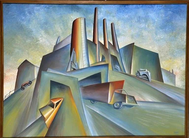 Norman Barr, WPA artist, was born in 1908 and died in NYC in 1994.  He studied at the New York Academy of Art.  In the late 1930's he was one of six artists chosen in a competition by ACA Galleries.  He remained with the ACA Gallery until 1943 when