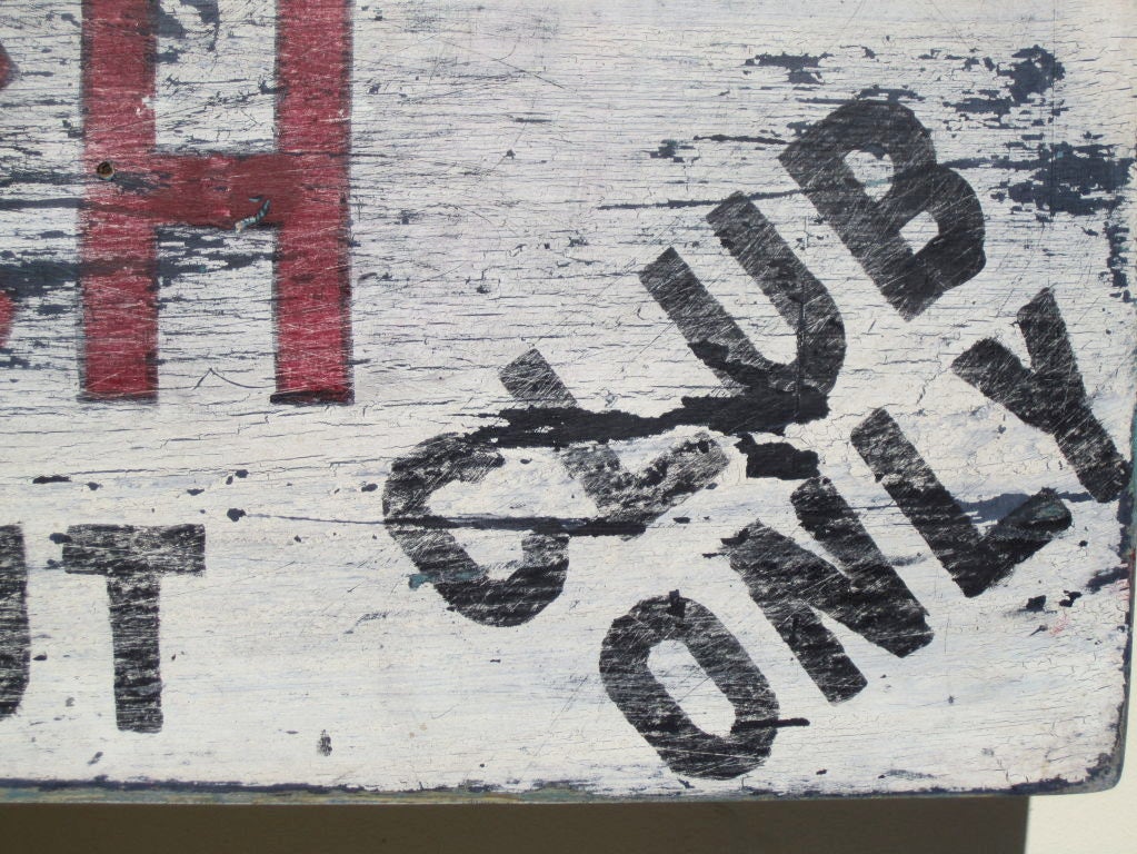 American Nudist Beach Sign