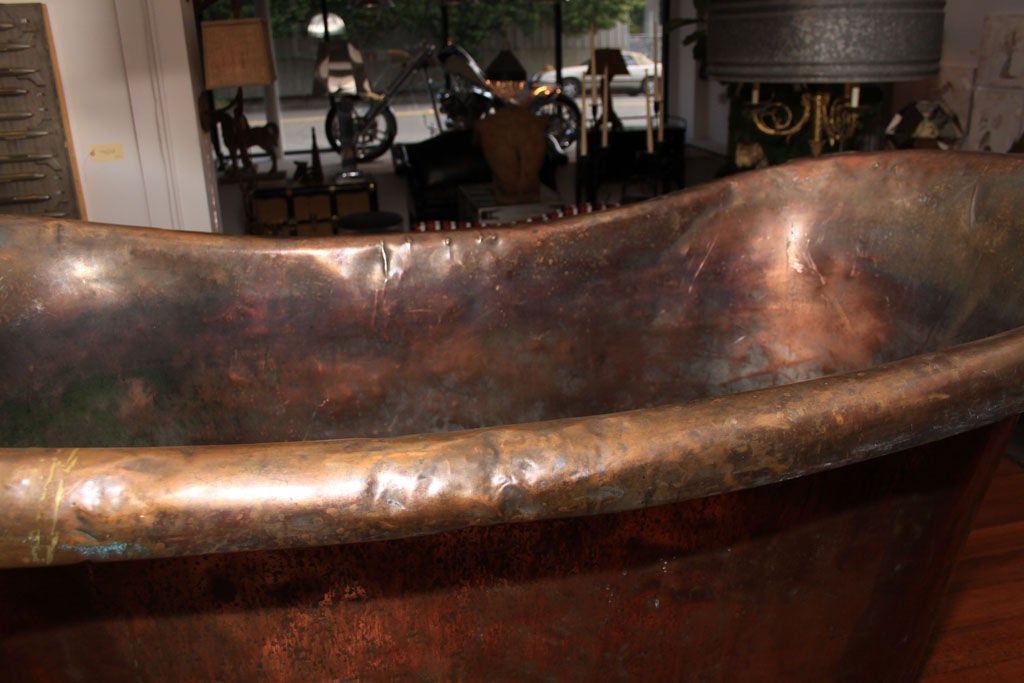 20th Century French Copper Bathtub