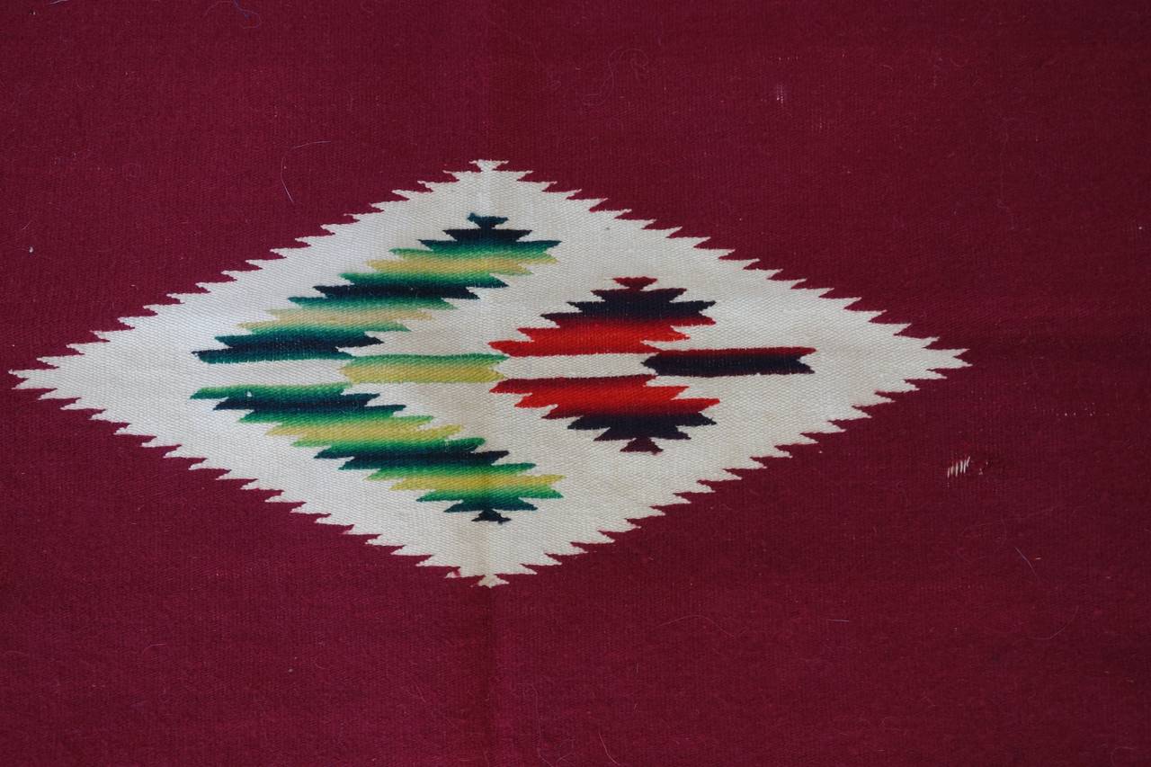 Rare Pair of Serapi Card Table Weavings, c. 1920 For Sale 4