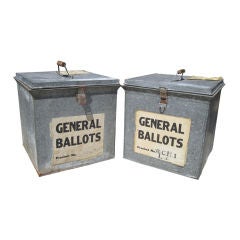 Vintage Ballot Box Side Tables