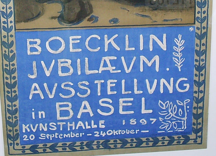 Austrian Boecklin Jubilaeum 1897 Poster For Sale