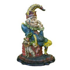 Antique Early Punch and Judy Doorstop