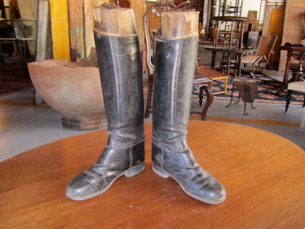 Vintage English Riding Boots In Good Condition In San Francisco, CA