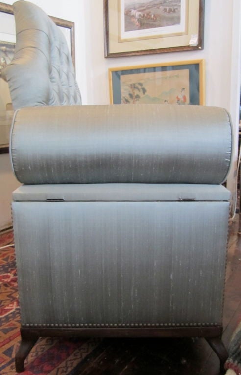 40s Hollywood Glam Settee with Secret Storage 6