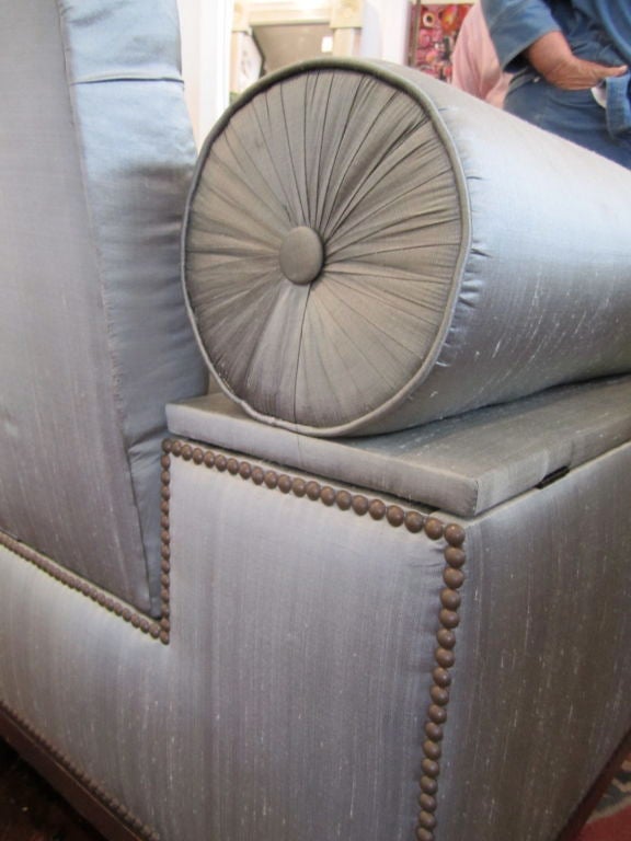40s Hollywood Glam Settee with Secret Storage 4