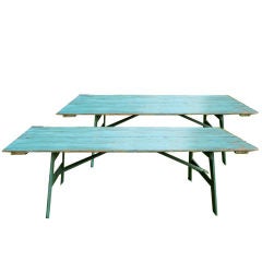 Pair of Folding Orchard Tables