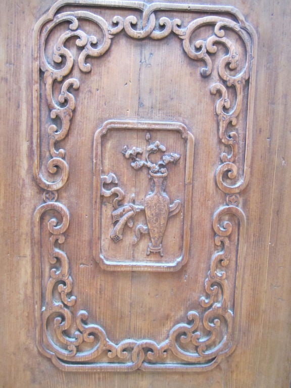 Wood Pair of Chinese Doors