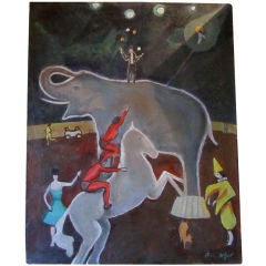 Modernist Circus Scene by Charles Moffat