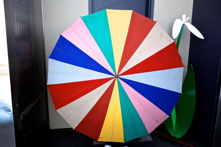American 1940s Canvas Beach Umbrella
