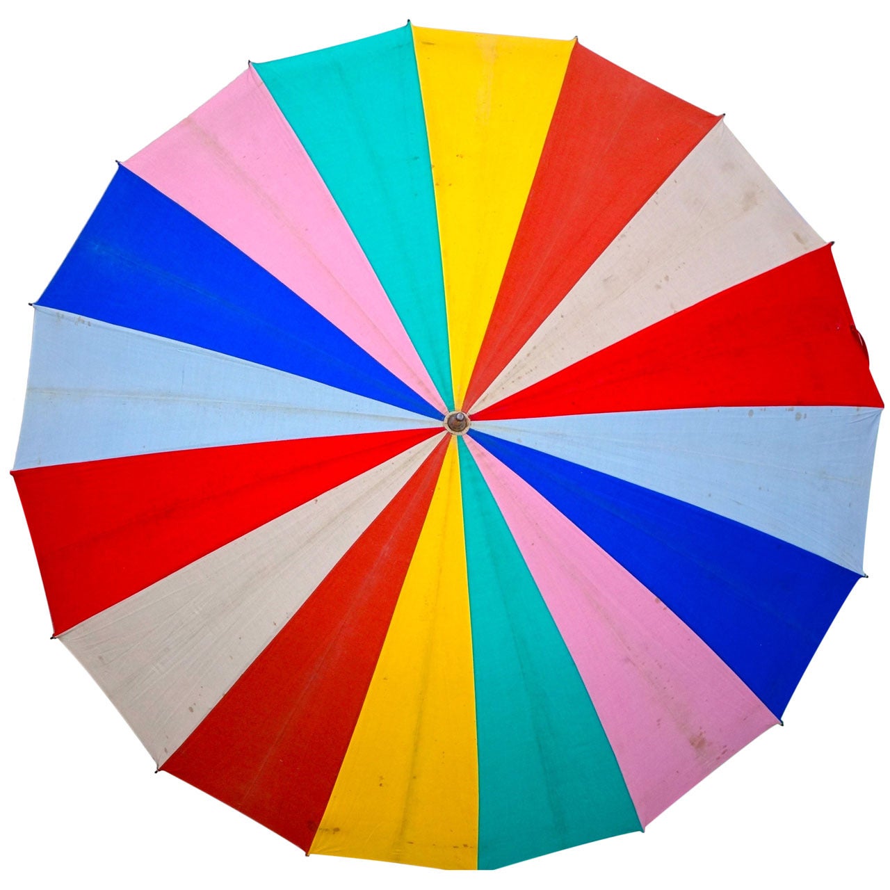 1940s Canvas Beach Umbrella