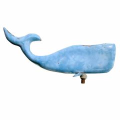 Antique Blue Whale Weathervane