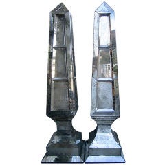 Gigantic Pair of Mirrored Obelisks