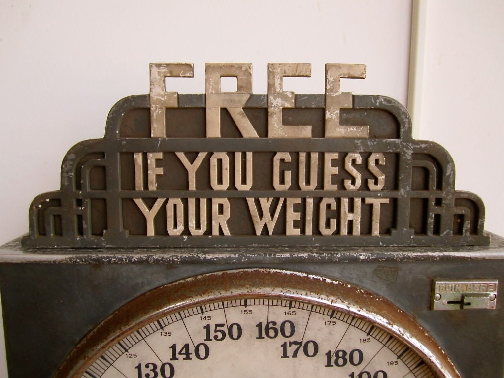 American Guess Your Weight Carnival Scale