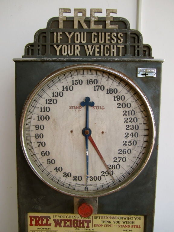 Guess Your Weight Carnival Scale In Fair Condition In San Francisco, CA