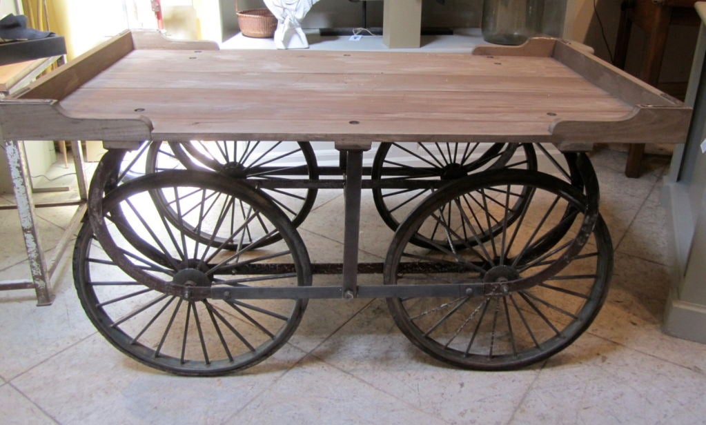 20th Century Outstanding Flower Cart Table