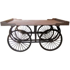 Antique Outstanding Flower Cart Table
