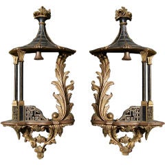 Pair of Chinese Candle Sconces
