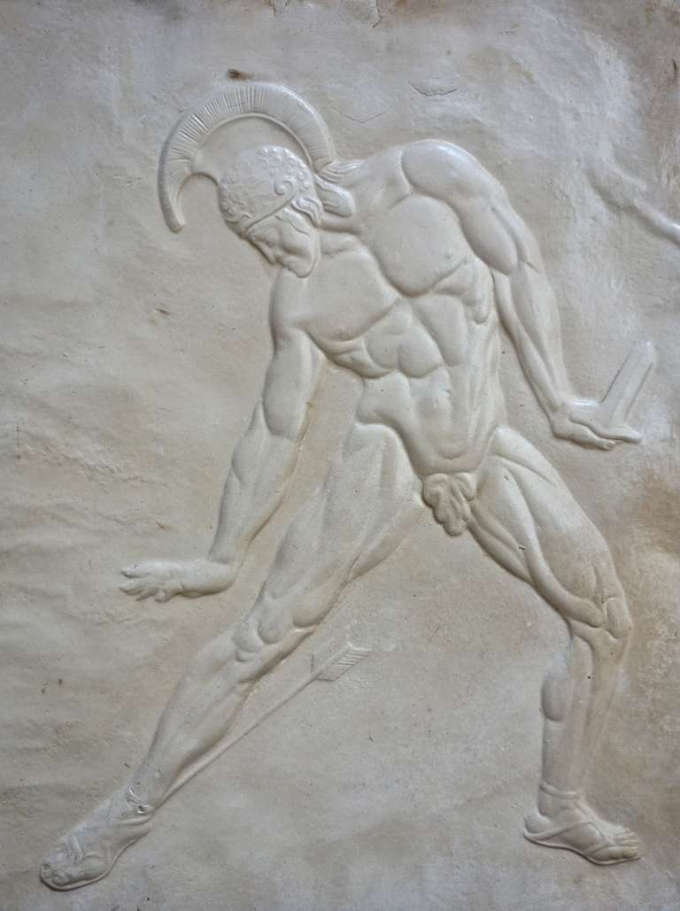 Pair of Plaster Bas Reliefs