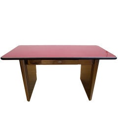Red Top Steel Desk