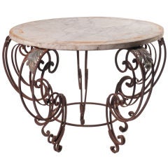 Rustic Iron Center Table