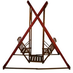 Vintage Children's Portable Swingset