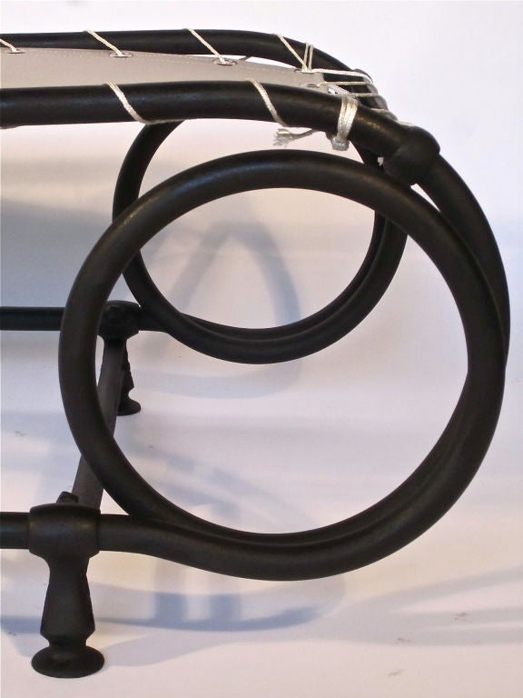 Victorian Era Cantilevered Chaise Lounge