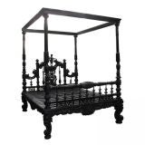 Mahogany Indian Palace Bed