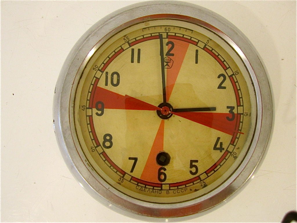 Terrific Russian submarine clock.