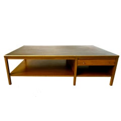 Paul McCobb for Calvin Leather Top Cocktail Table