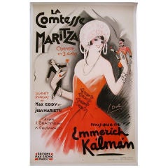 Original La Comtesse Maritza Poster