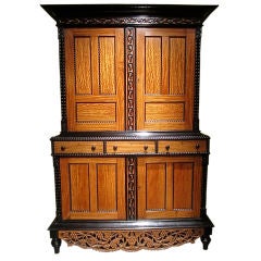 Anglo Indian Satinwood and Ebony Cabinet