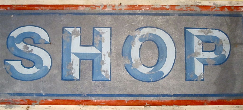 Mid-20th Century 15' Long Barber Shop Sign