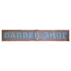 Vintage 15' Long Barber Shop Sign