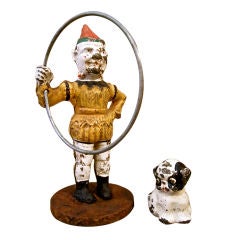 Vintage Circus Clown and Dog