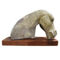 Mounted Steel Horse Head