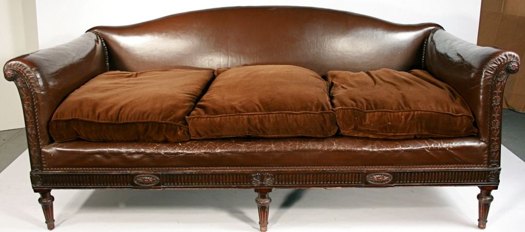 Mid-20th Century Stately Library Sofa