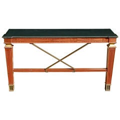 Neoclassical Console with Stone Top