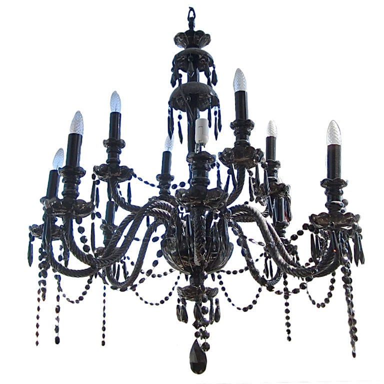 Black Crystal Marie Therese Chandelier
